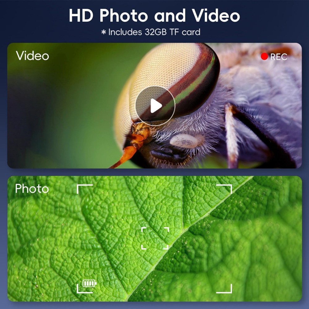 7 "IPS Screen Digital Microscope 1200X 1080P Video Focusing Microscope Tool