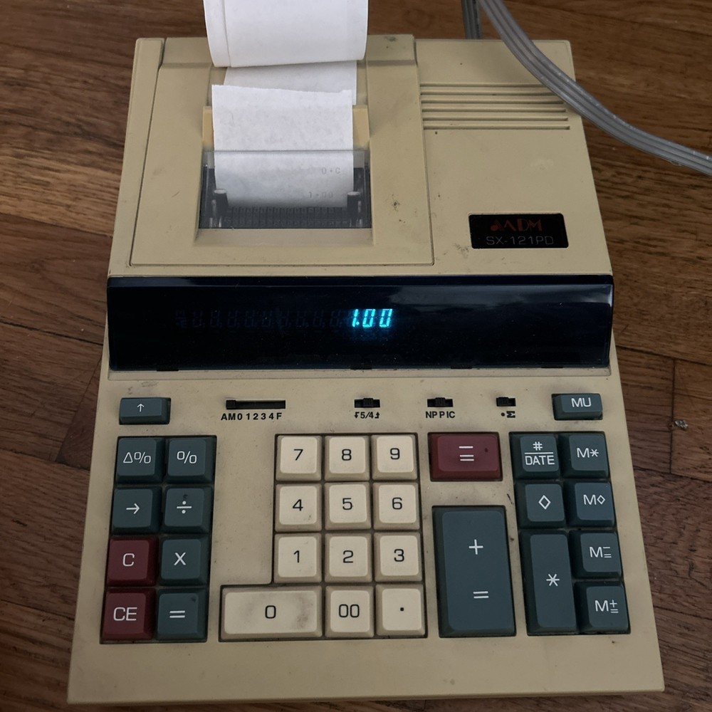 Adm  Vintage Adding Machine