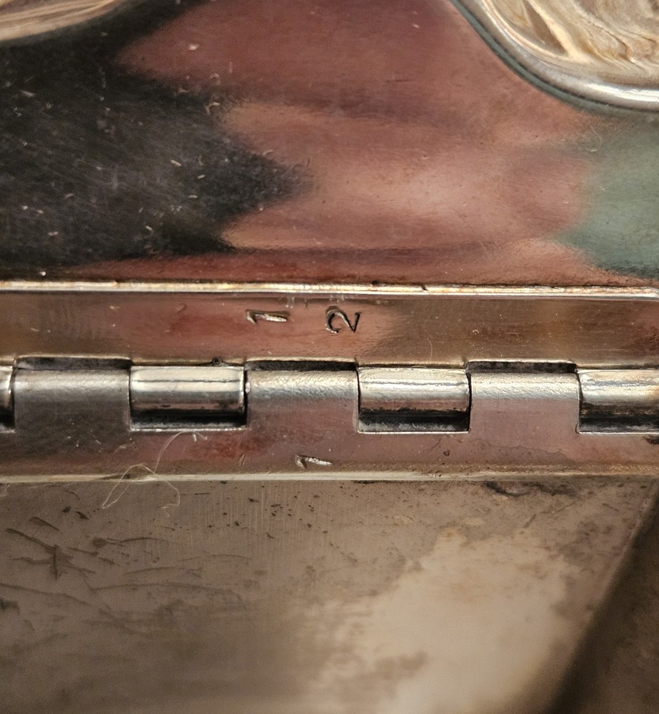 VTG Silverplate Clam Shell Hinged Box Friedman Silver Co Hallmarked Rare Coastal