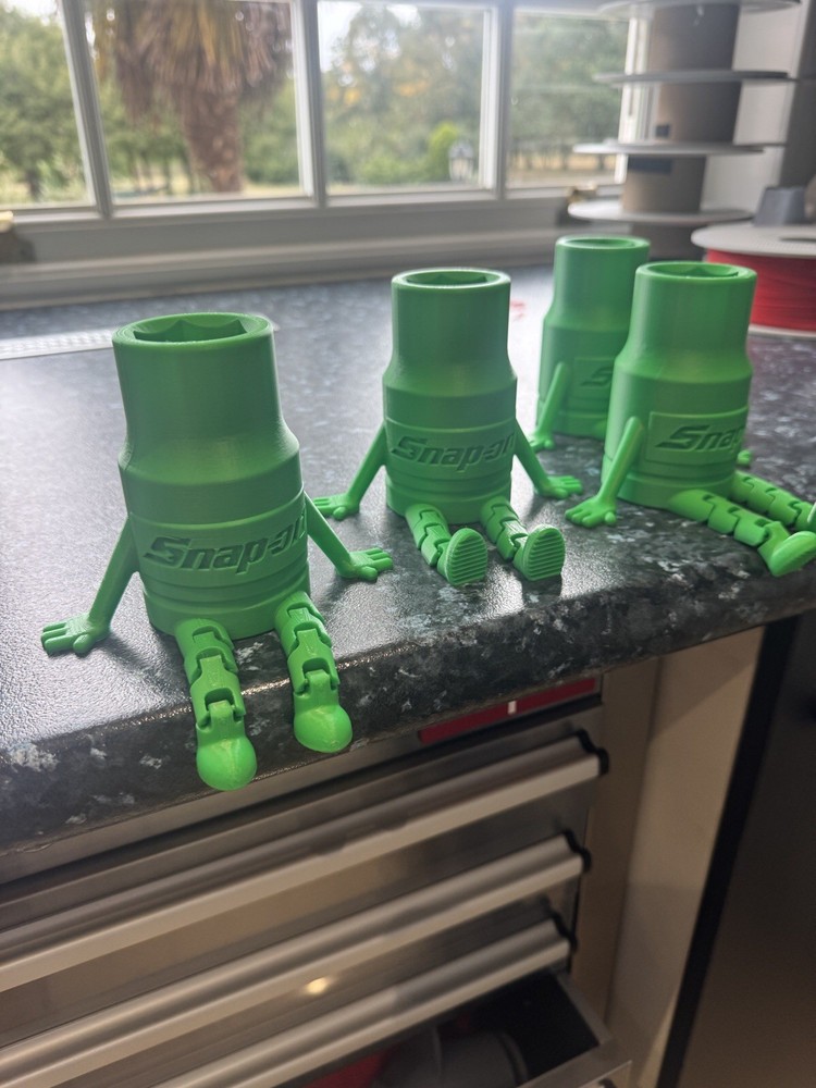 Snap On Toy Toolbox Socket Buddy buddies In green Spanner Screw Driver