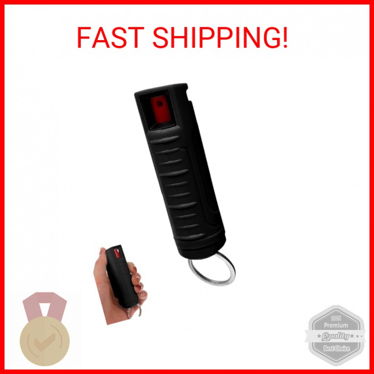 FURY Hardshell Pepper Spray - 12Ft Range, Max Strength, UV Dye Identifier, Anti-