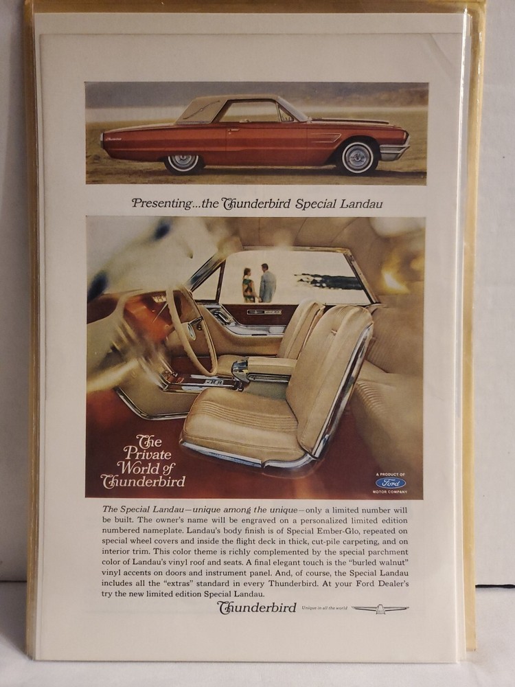 Advertisement 1965 Ford Thunderbird (2-Tone)