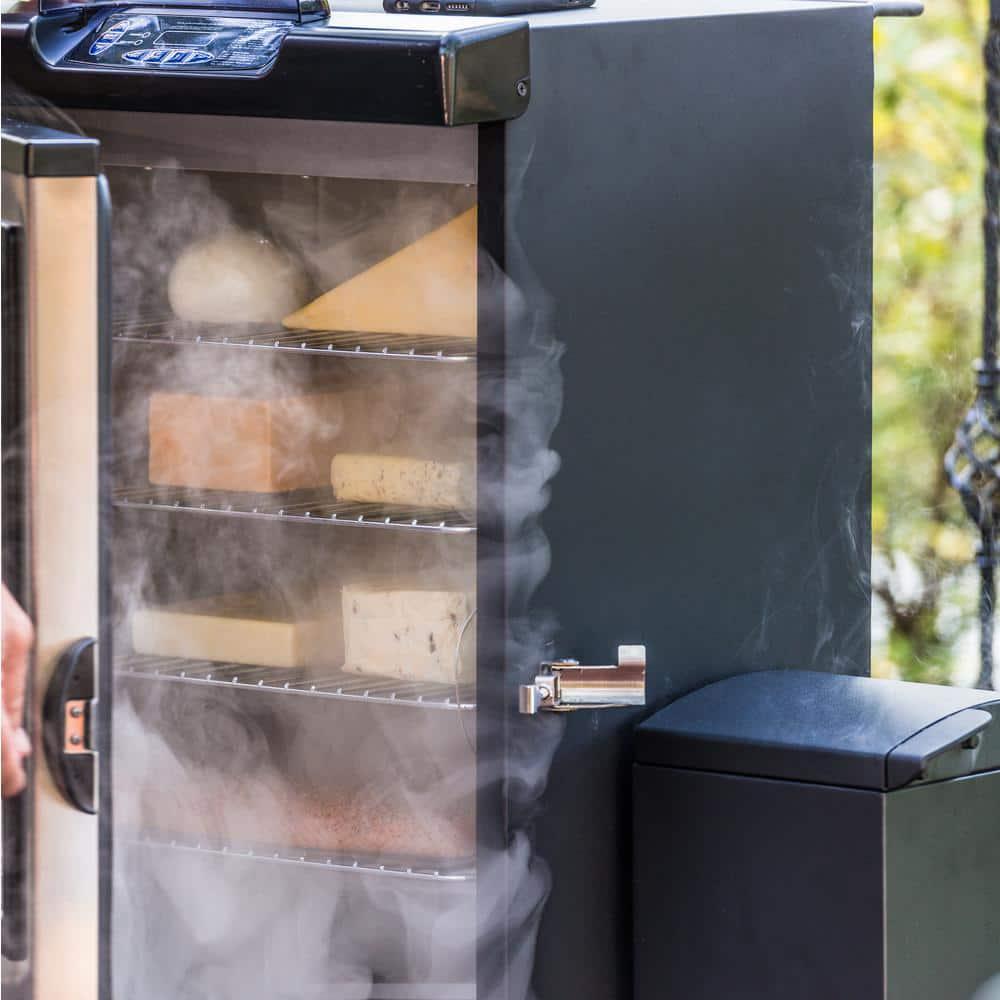 Slow and Cold Smoker Accessory Attachment in Black