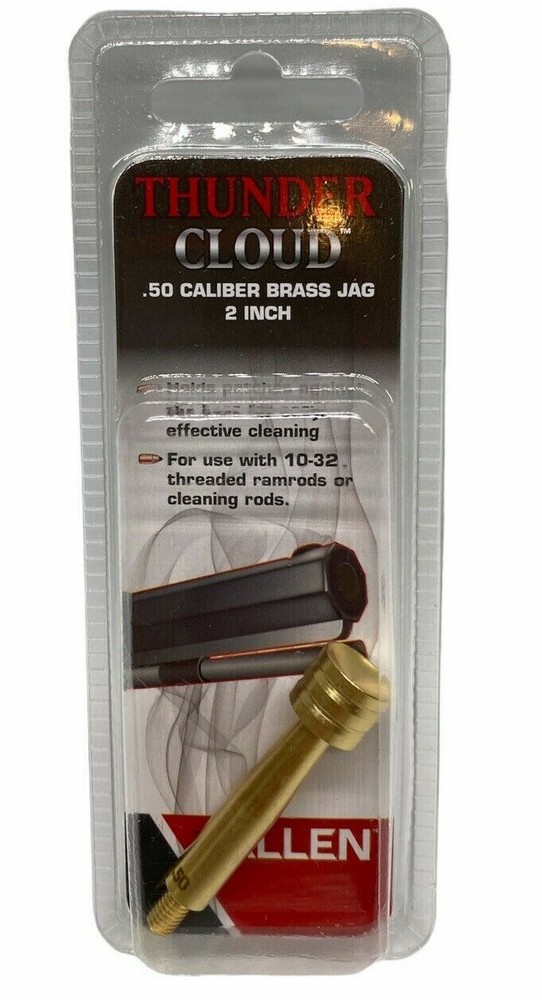 ALLEN Thunder Cloud 87135A  Muzzleloader .50 Cal Brass Jag 10-32 Thread  2”