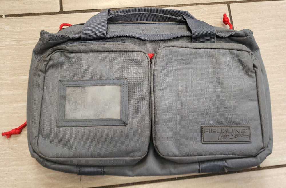 Fieldline Pro Series Tactical Shooters Padded Gun Range Bag Gray Multi Pockets