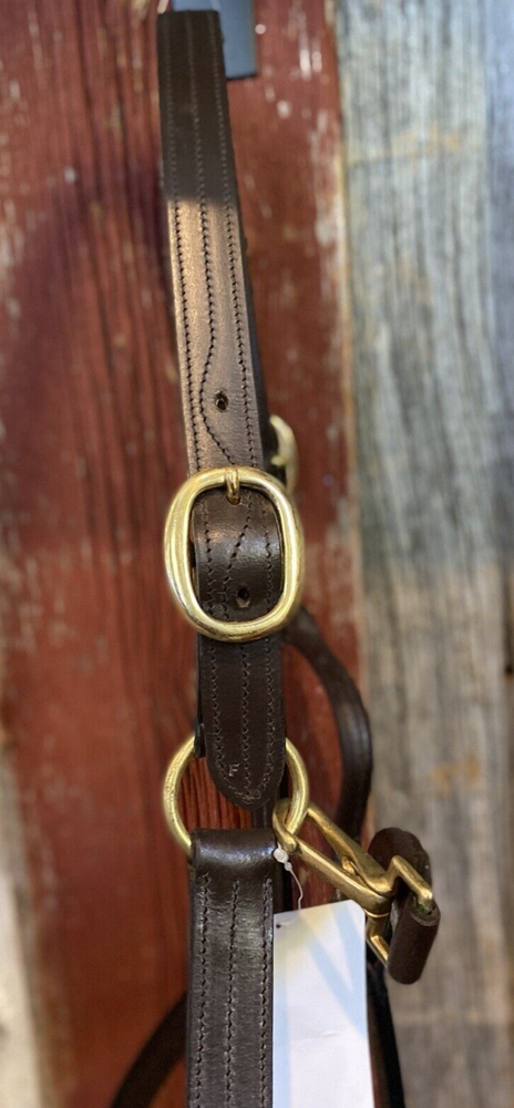 Camelot Triple Stitch Leather Pony Halter