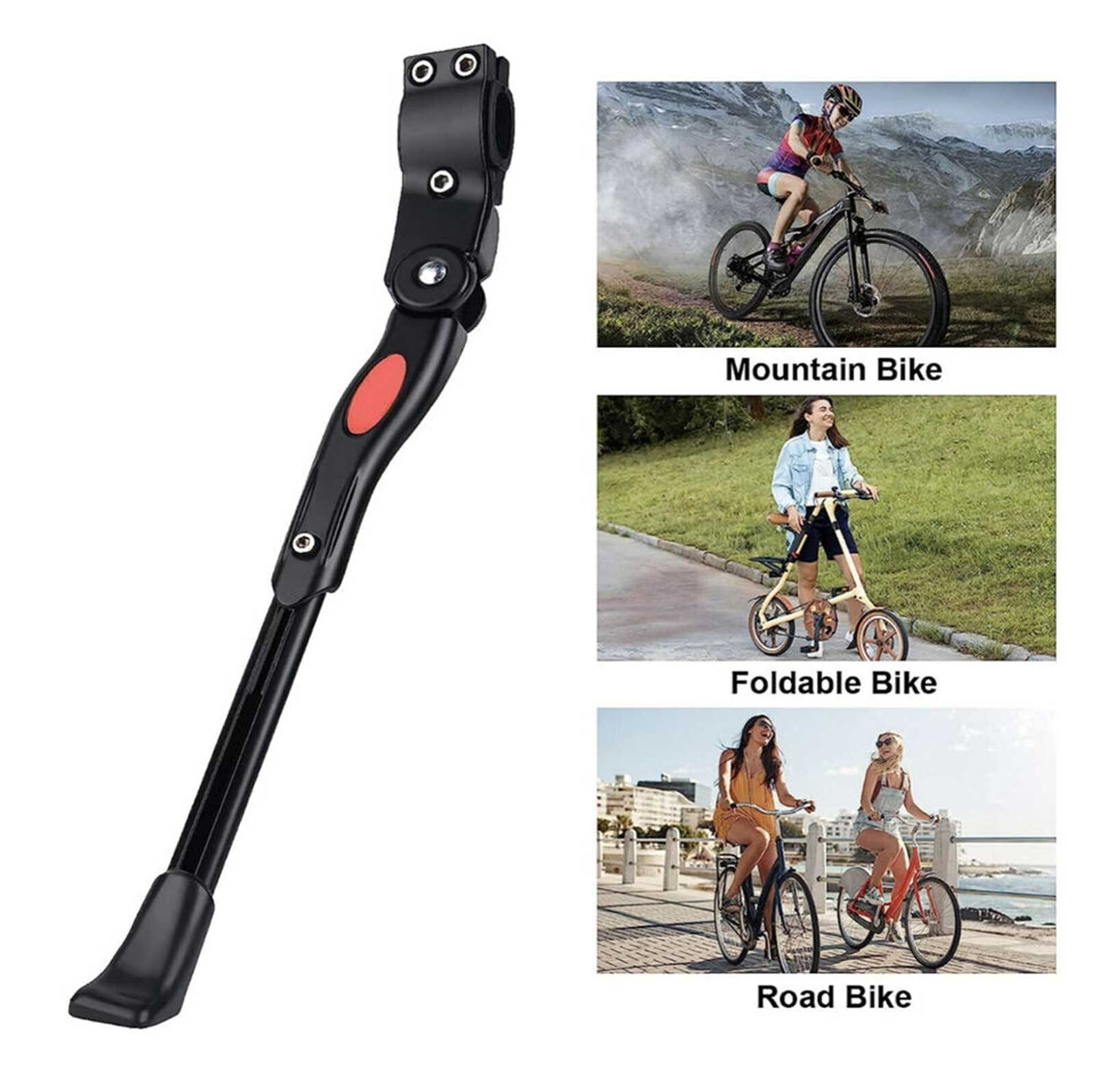 1/2 Bike KICK STAND Bicycle UNIVERSAL Mountain MTB Road Adjustable Side 24"-27"