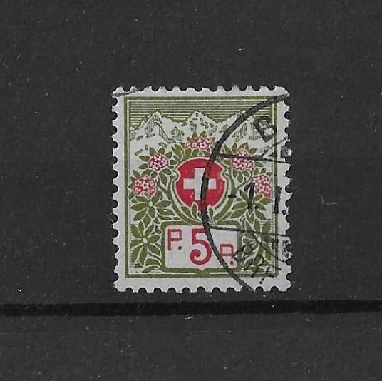 Switzerland 1911 5c Frank 5c without control