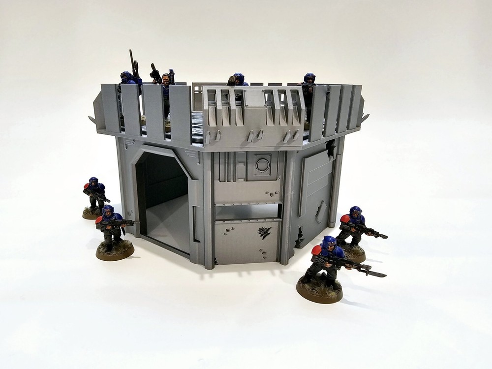 3d Printed Terrain. Forward Command Outpost Great For Warhammer 40K Or Kill Team
