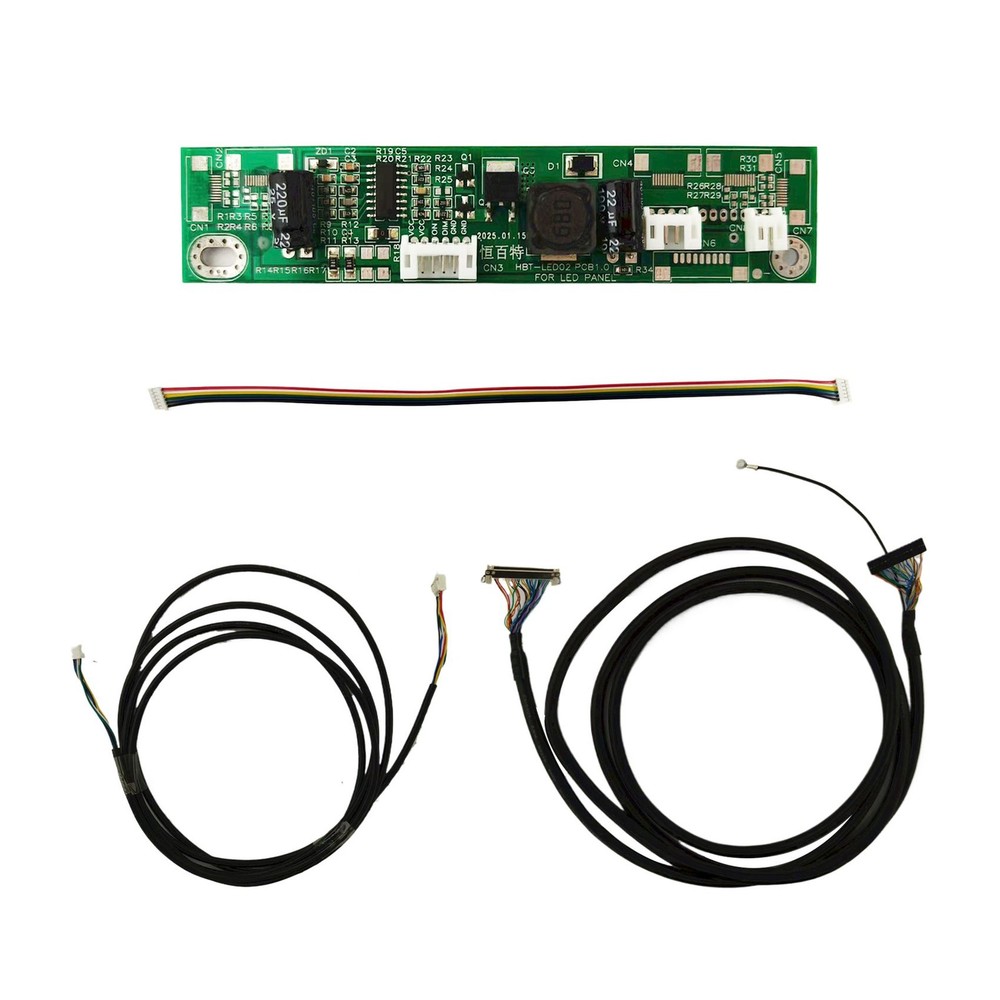 LCD Screen Cable FIX-30P 2ch 8bit 200cm With 6Pin 1.0mm Pitch Backlight Cable