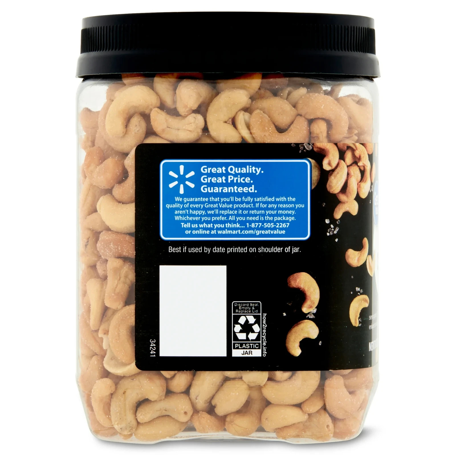 Great Value Deluxe Whole Cashews 30 oz New Free Shipping