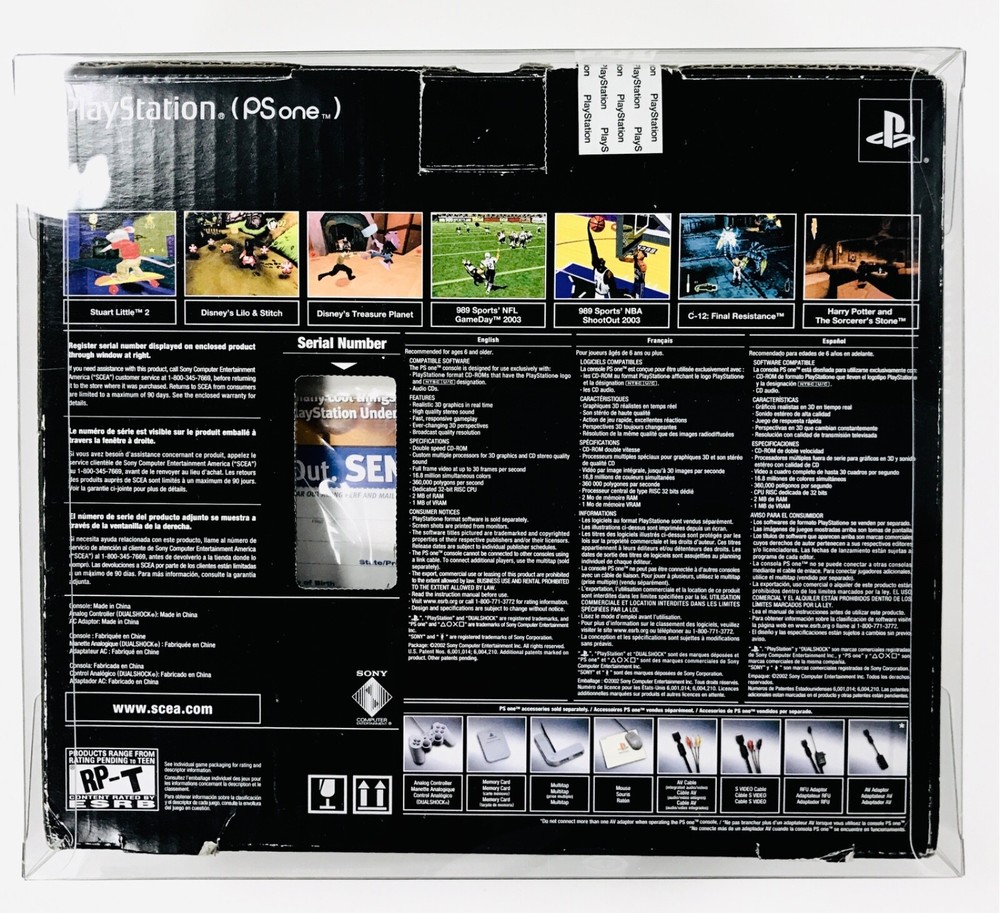1 Console Box Protector For PS ONE Boxes. See Pictures! Playstation PS1
