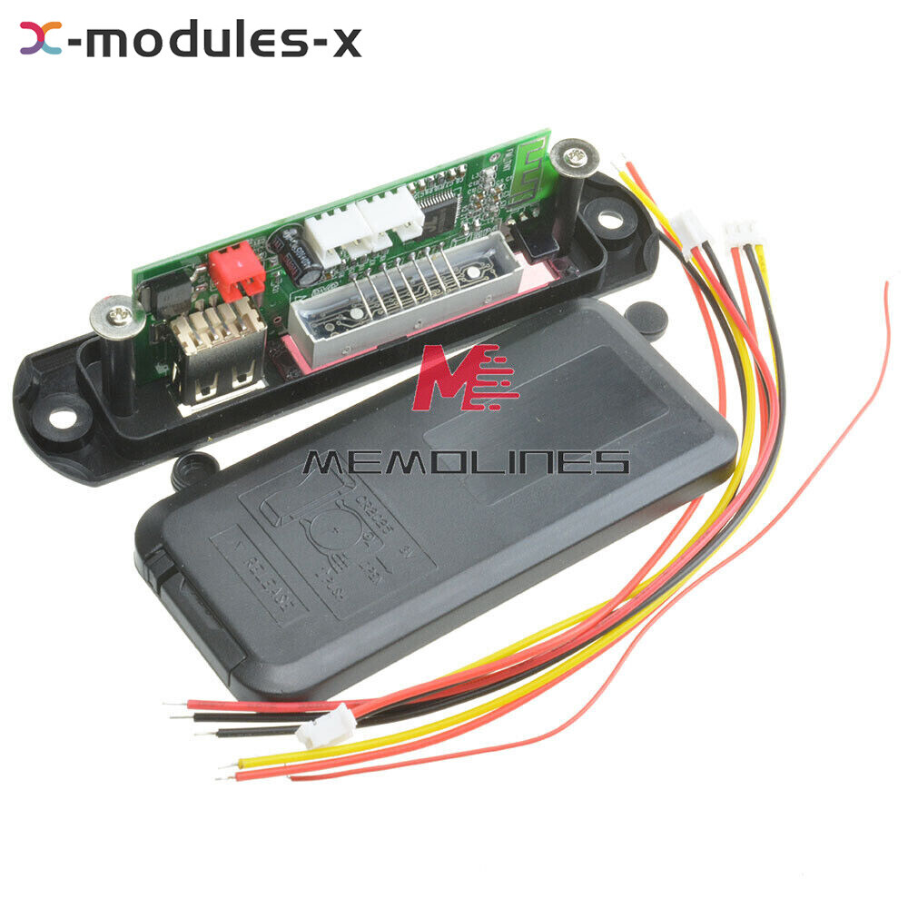 Wireless Bluetooth 12V MP3 WMA Decoder Module Audio Board USB TF Car Radio USA