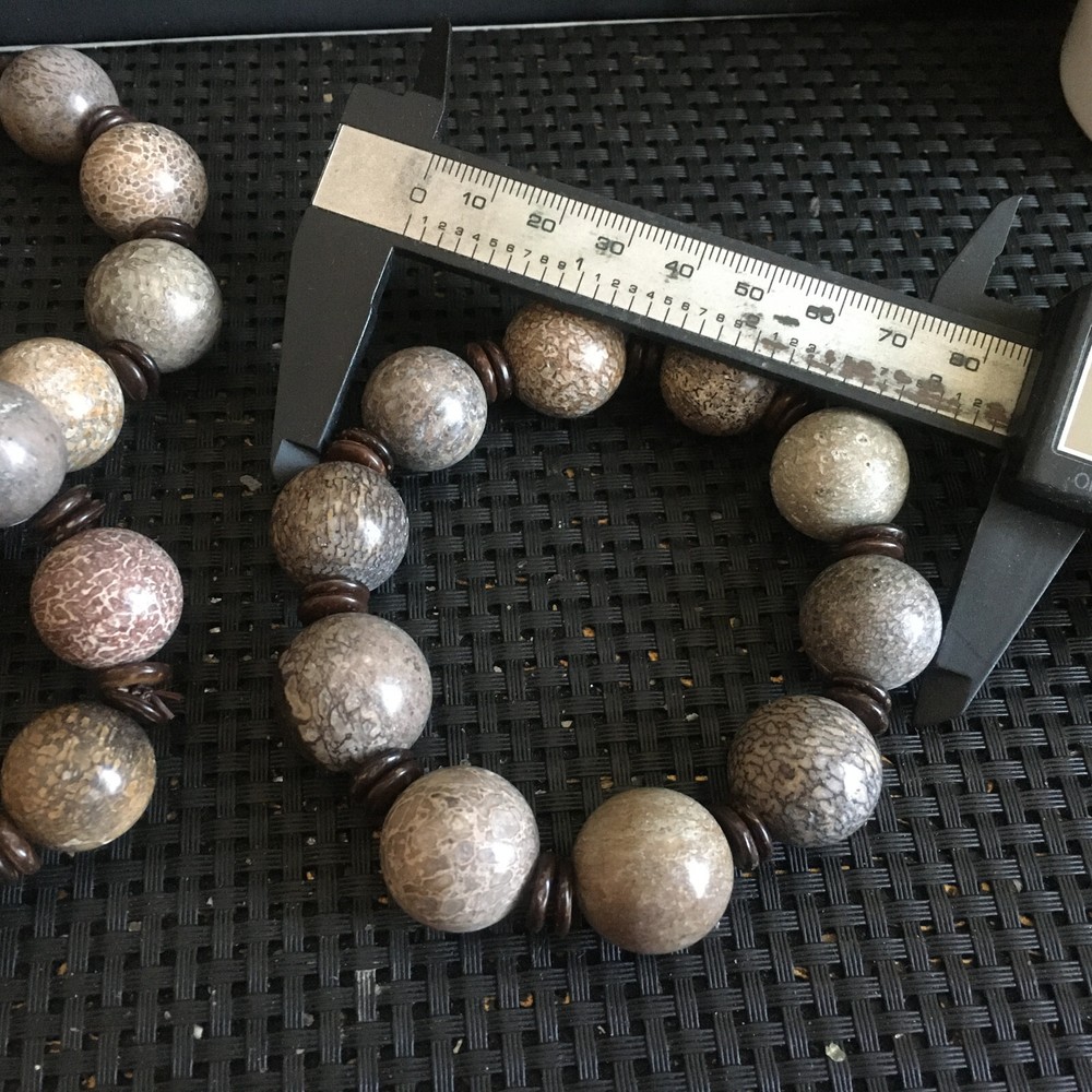 1pc Natural polished dinosaur bone bracelets