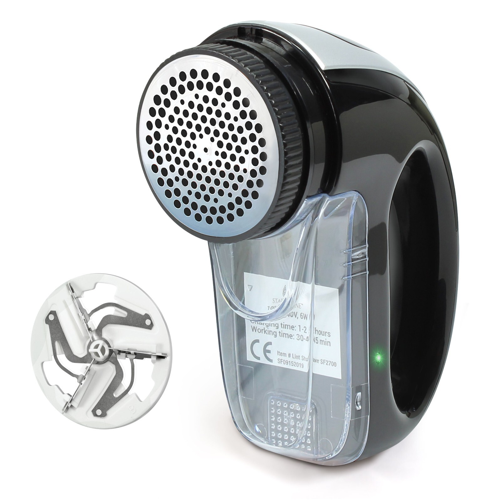 Fabric Shaver with Rechargeable Battery | Lint Shaver W Bonus Replacement Blade