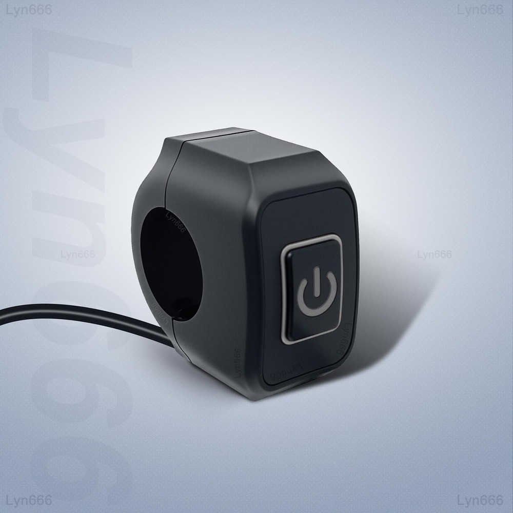 Motorcycle Handlebar Switch 7/8 Inch ATV Light Switch 12 V Waterproof Push