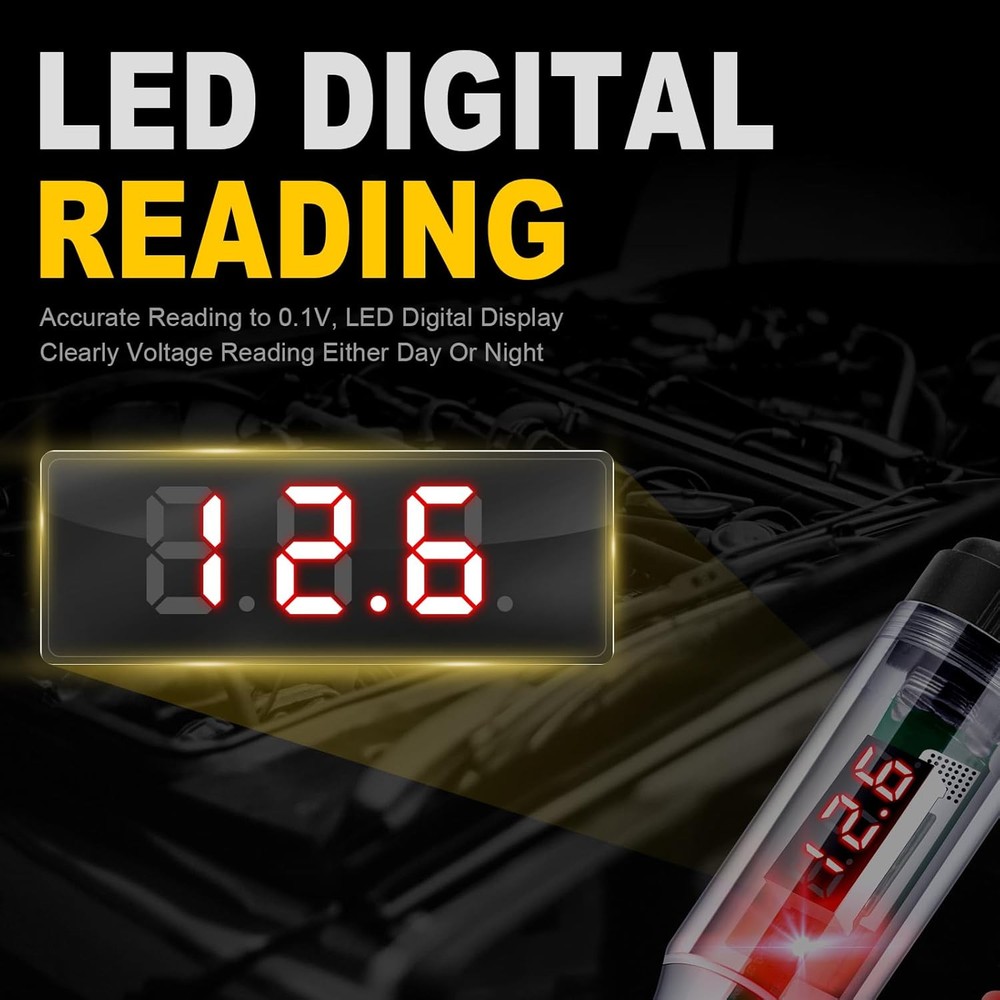 Automotive Test Light 5-90V Digital LED Circuit Basic 90V Display