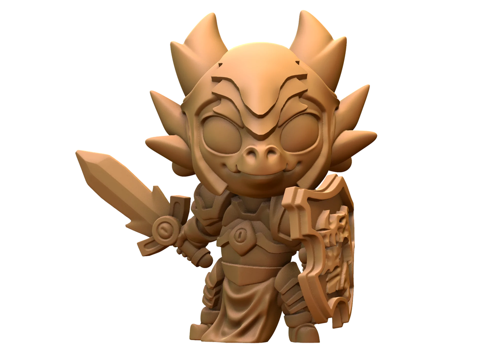 Capsule Chibi - Dragonfolk Paladin