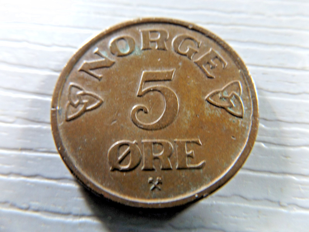 NORWAY 1953 5 Ore