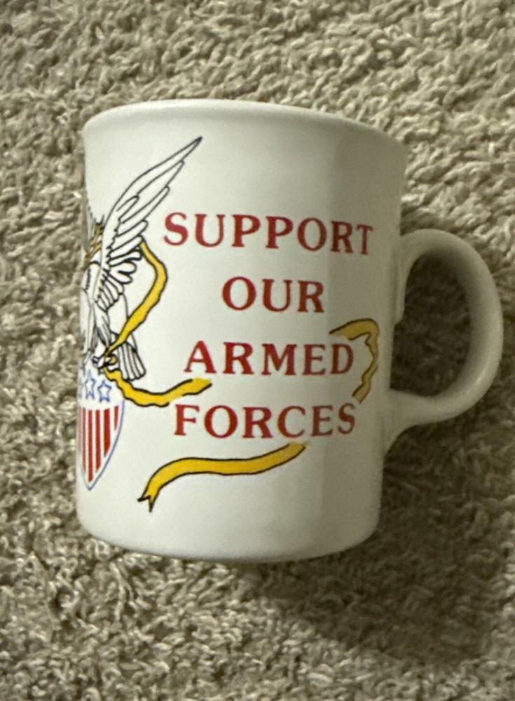 Vintage Support Our Armed Forces mug