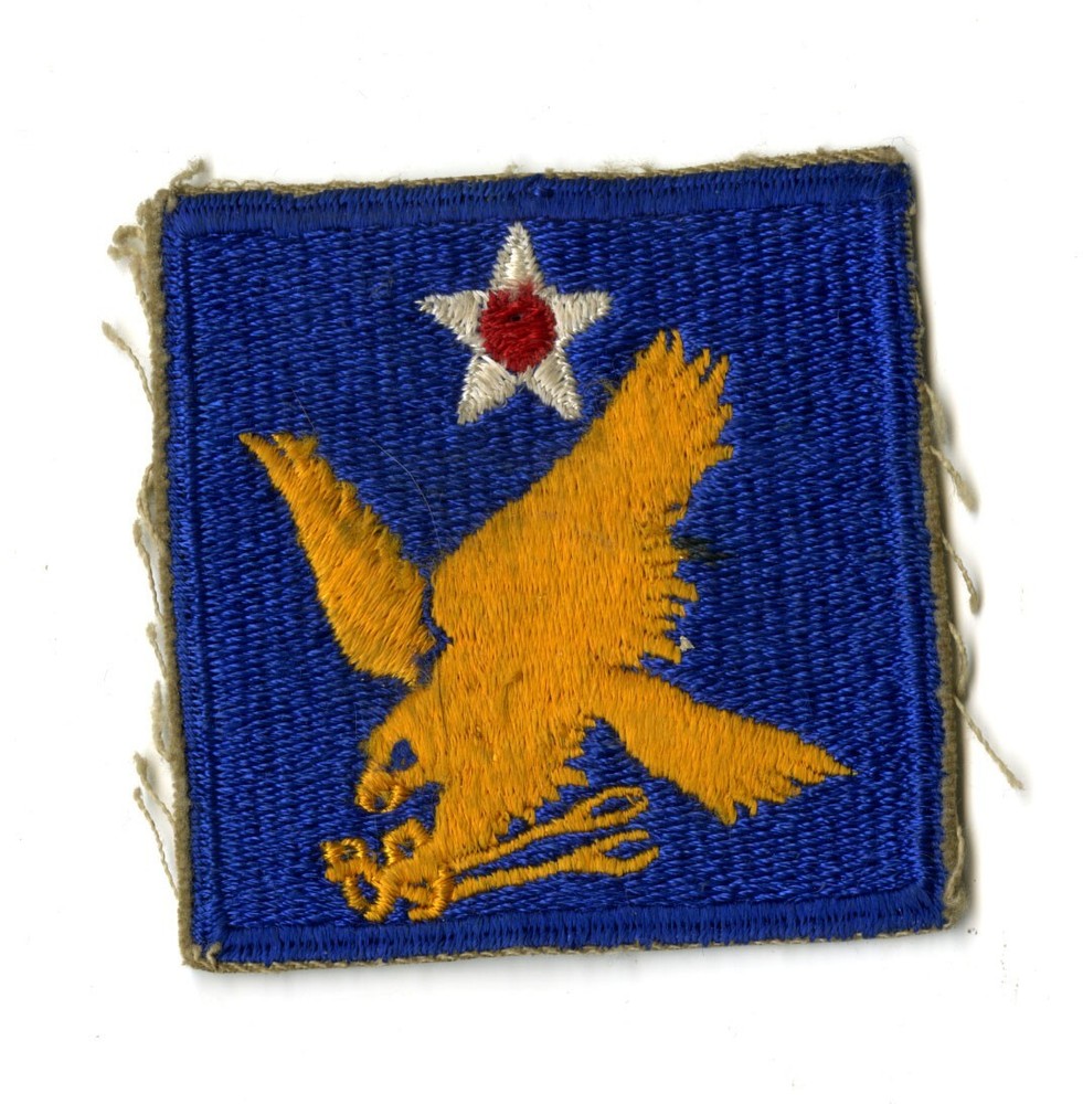 2nd Air Force White Back Patch WWII Vintage Pacific Coast