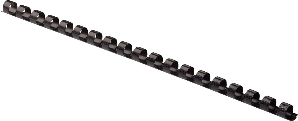 Plastic Binding Combs, Round Back, 5/16 Inches, 40 Sheets, Black, 100 Pack