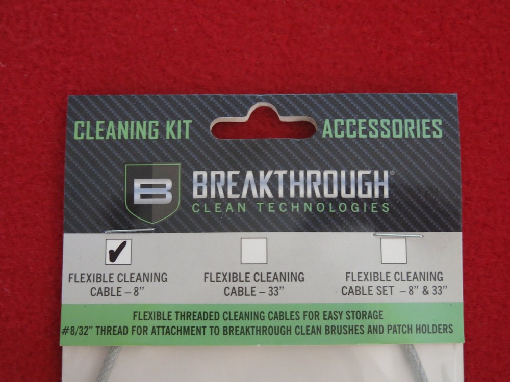 Breakthrough Flexible Cleaning 8"Cable (8-32 thread) Clean technologies Cheap