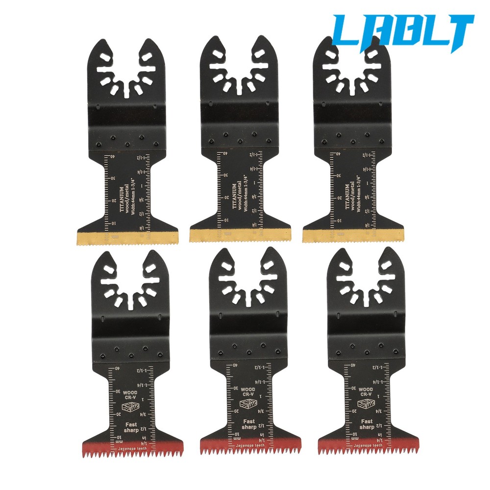 LABLT 35PCS Multitool Blades Titanium Oscillating Tool Quick Saw Blades