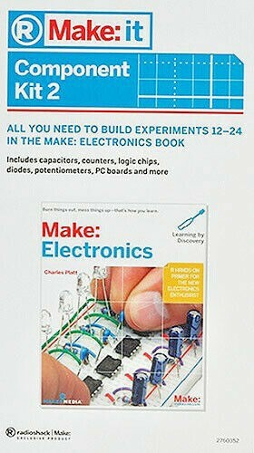 RadioShack 1st Ed Make: It Electronics Component Kit 2 BAGGED - No Case
