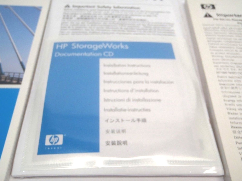 HP Storage Works Documentation CD/ SAN Switch Installation Guide Pack