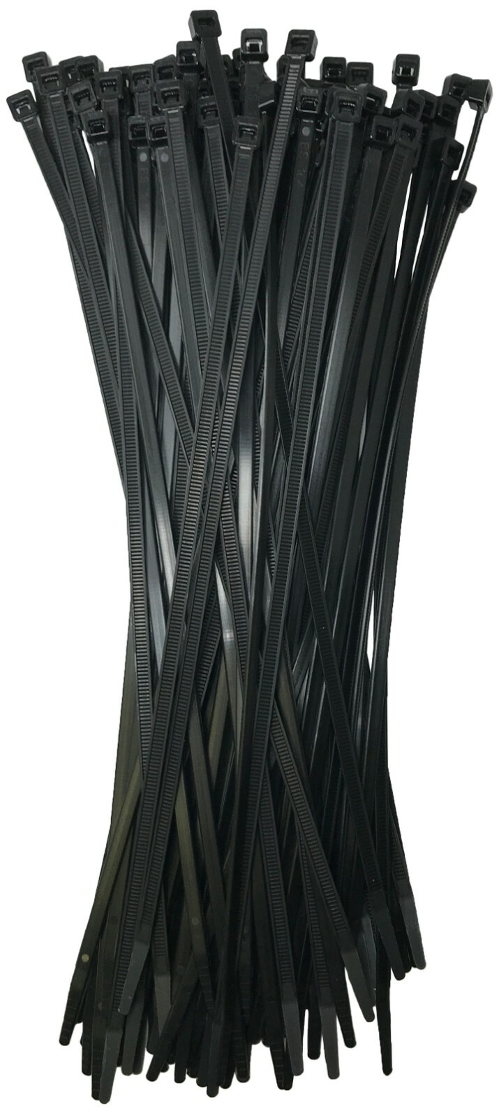 (100) Black 11" Inch Extreme Cold Weather Nylon Cable Wire Wrap Zip Ties 50 LBS