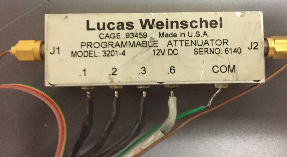 Lucas Weinschel 3201-4 Programmable Attenuator, 12V DC