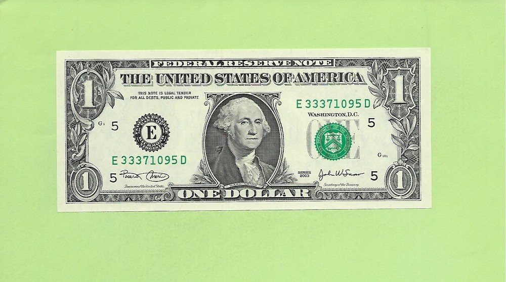 2003 ..UNCIRC $1  E 3337 1095 D .... 2003  $1  E-D     NICE NOTE        FRN