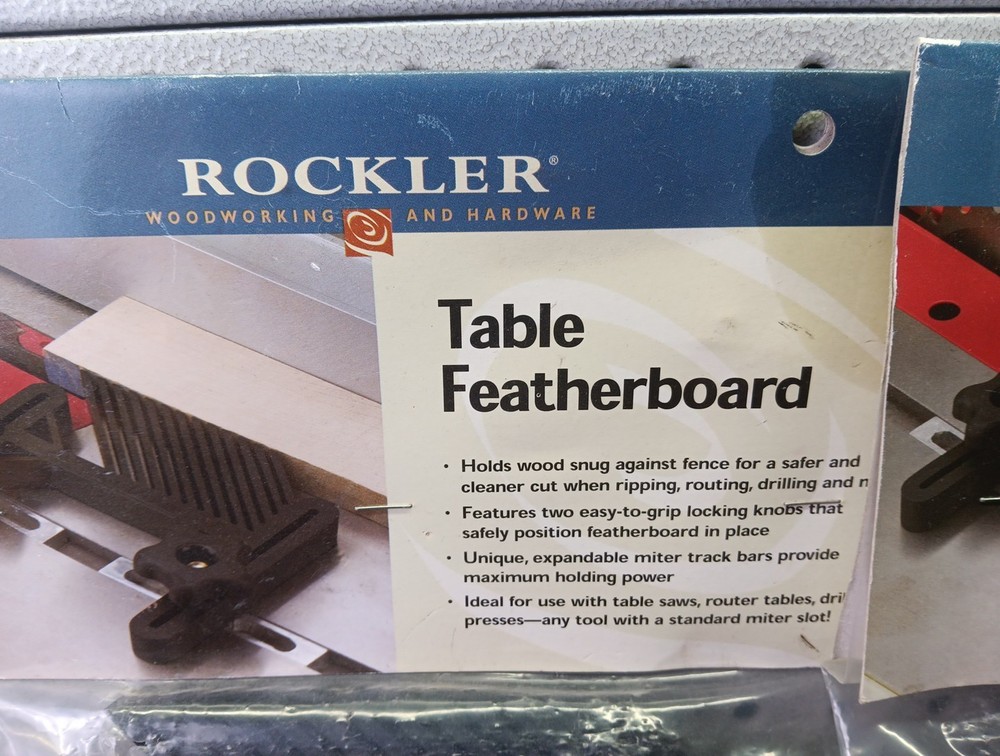 2 Rockler Adjustable Table Featherboards