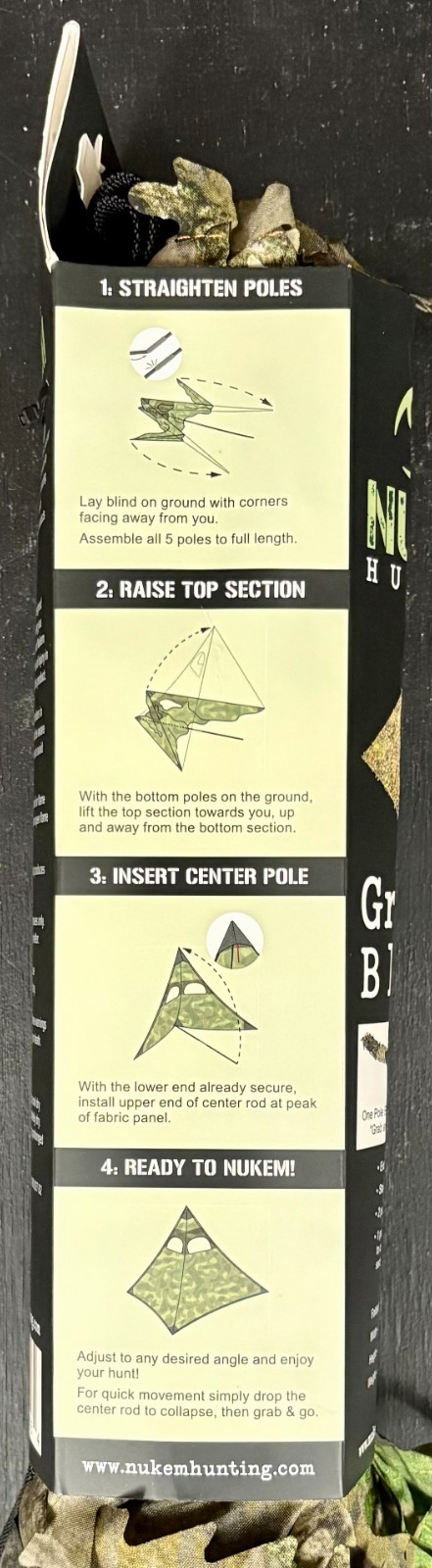 Nukem Hunting Ground Blind Mossy Oak Obsession New