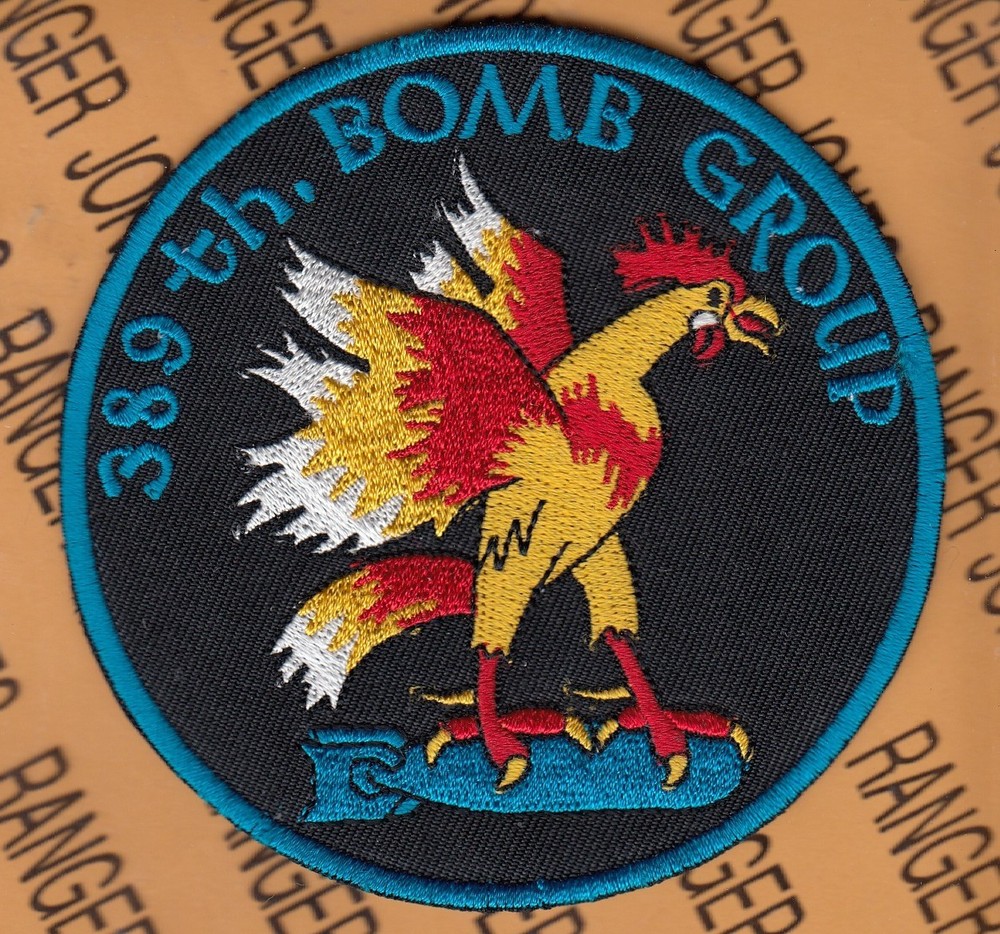 USAF Air Force 389th Bomb Group BG ~3.75" patch c/e D