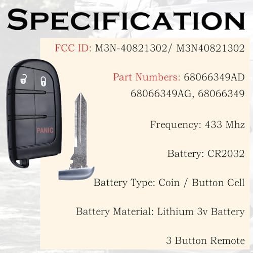 Key Fob Remote Replacement Smart Keyless Entry