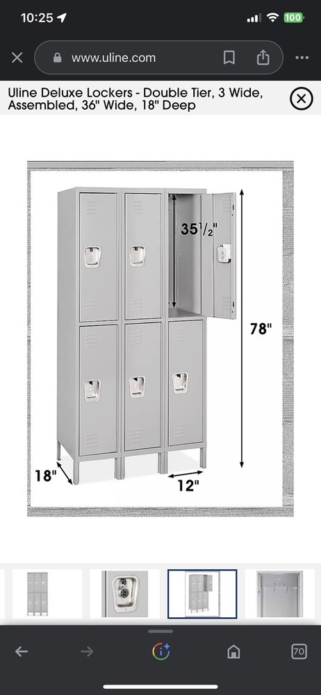 Metal lockers New