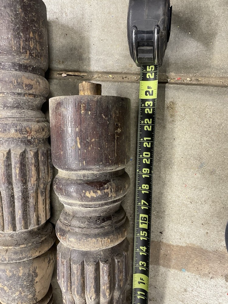 Antique Oak Table Legs