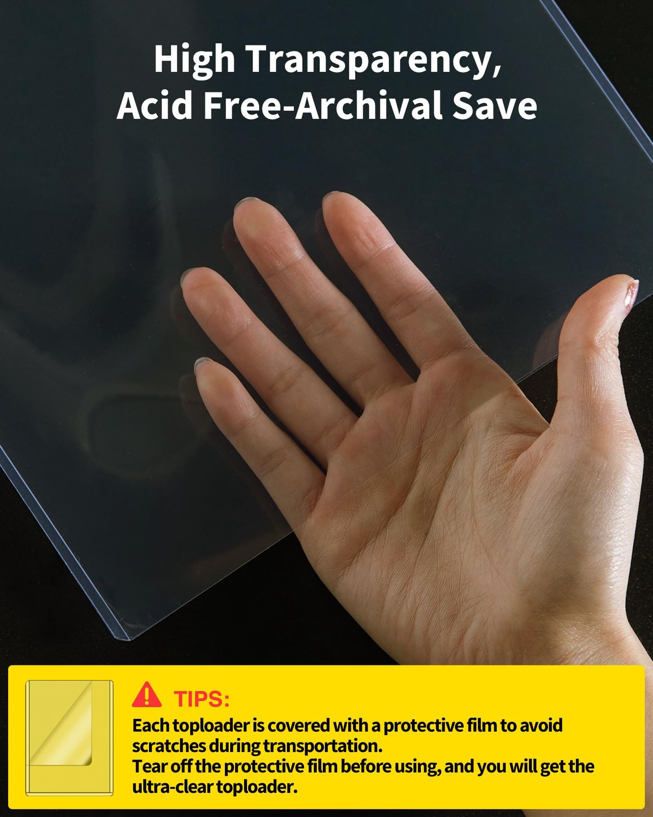 10 Pack 8x10 Toploaders Clear Rigid Photo Document Protector Sleeves