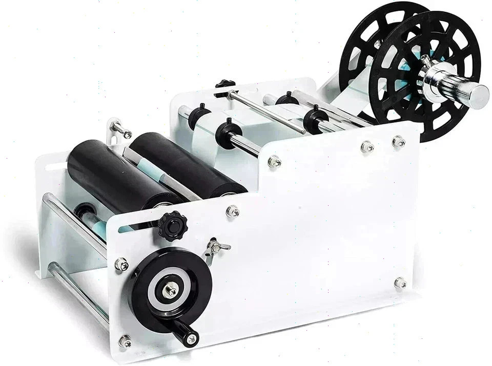 MT30 Manual Labeling Machine Ideal for Round Bottles Precise Label Application
