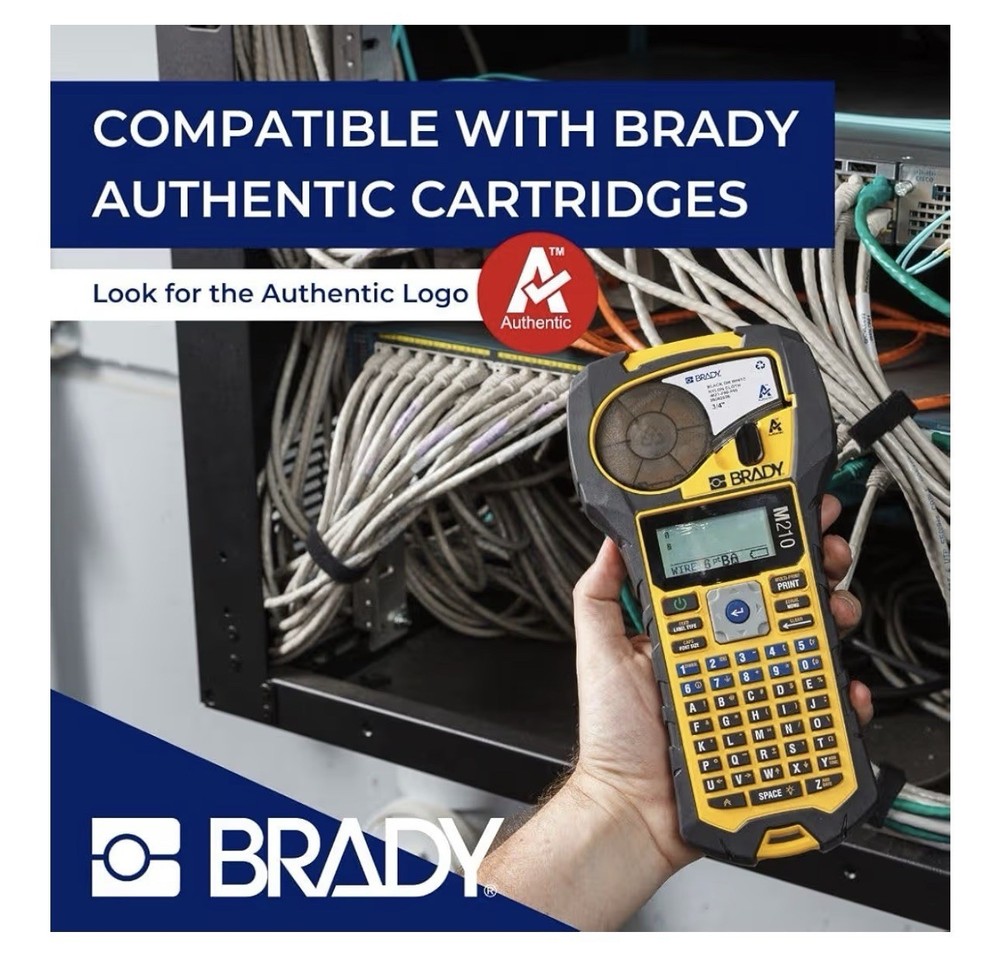 Brady BMP 21-PLUS Handheld Authentic Portable Label Printer Black Yellow