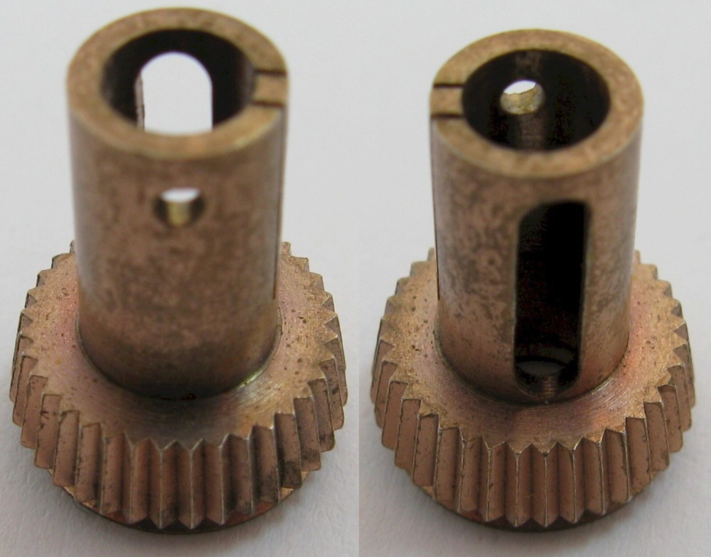 LeCoultre caliber 206 clock button / winder copper plated x1