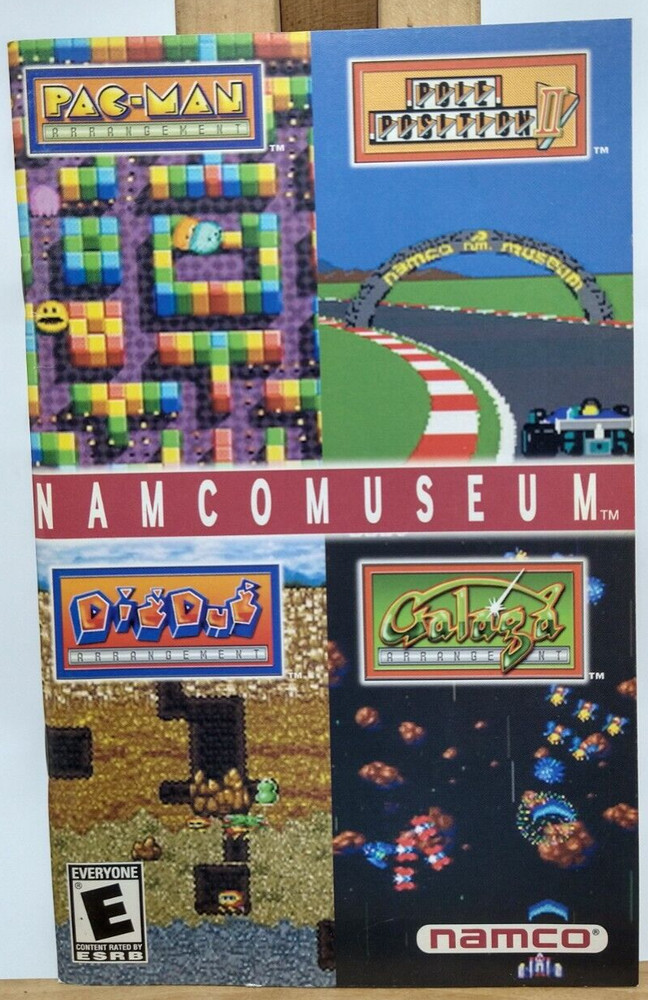 Namco Museum PS2 MANUAL ONLY Authentic