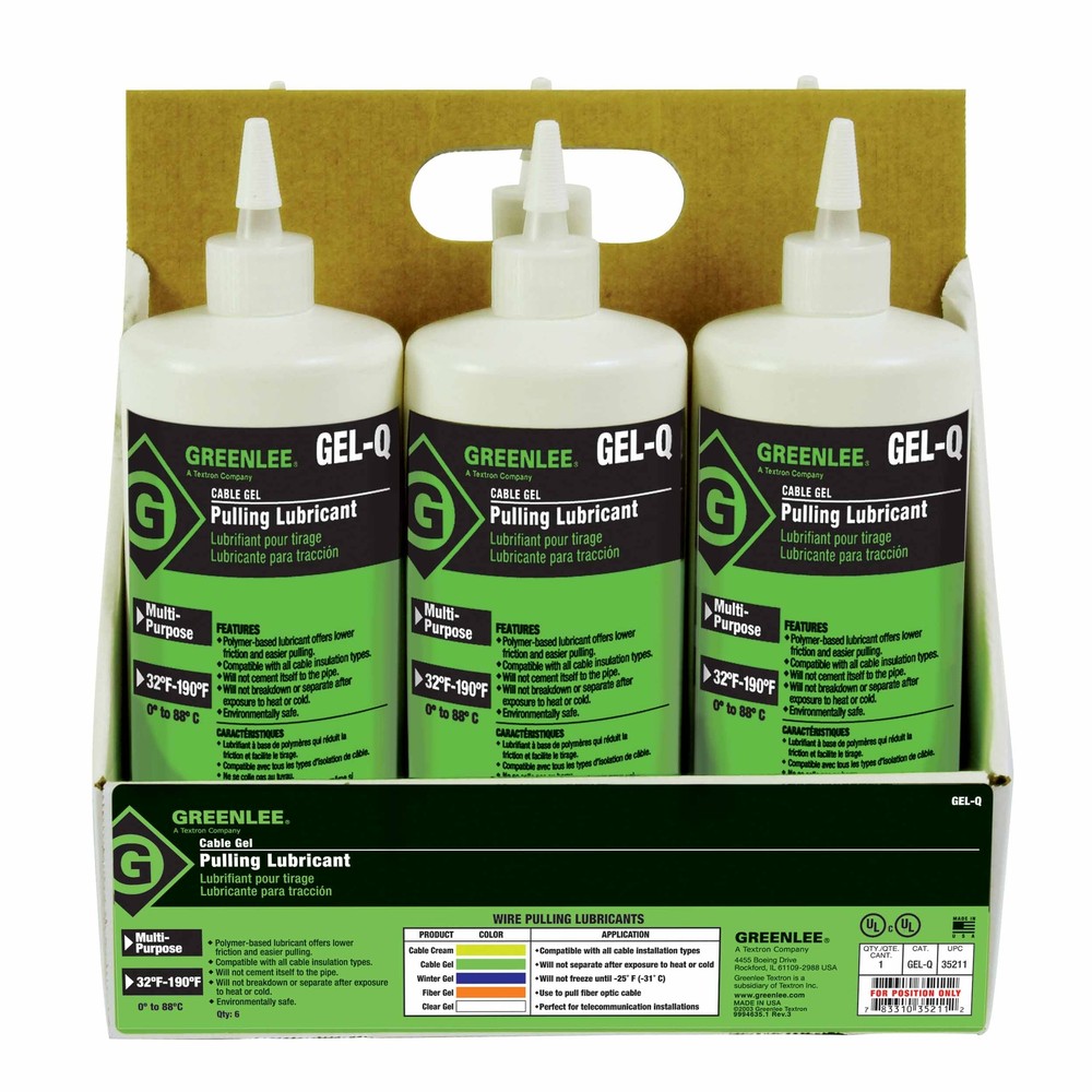 Greenlee GEL-Q Cable-Gel Cable Pulling Lubricant - 1 Quart