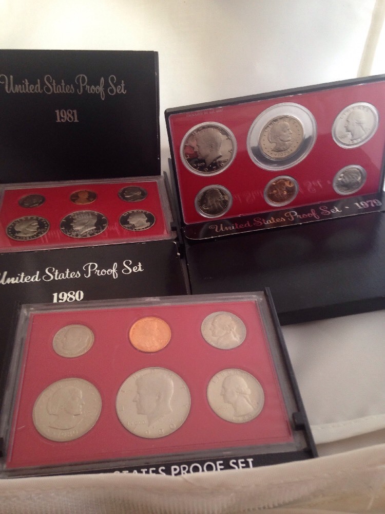 1979-1980-1981 Proof Sets Original Packaging