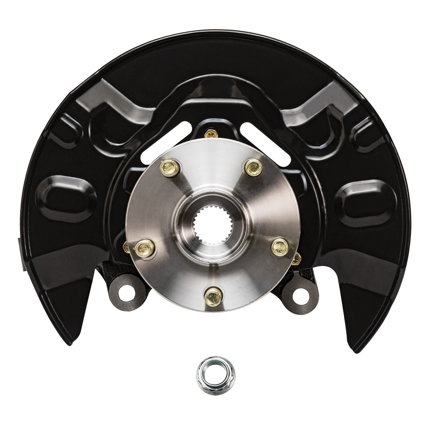 Pair Front Steering Knuckle+Wheel Hub Bearing for 2003 2004-2008 Toyota Corolla