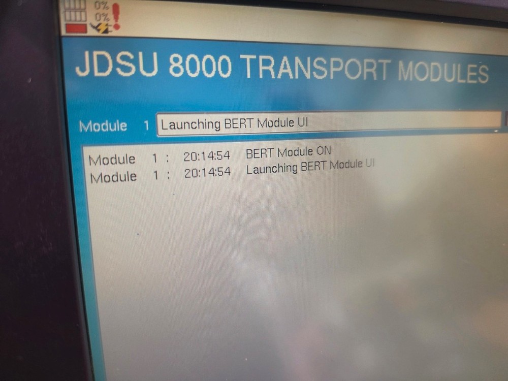 JDSU MTS 8000 with V3 Bert Transport Module
