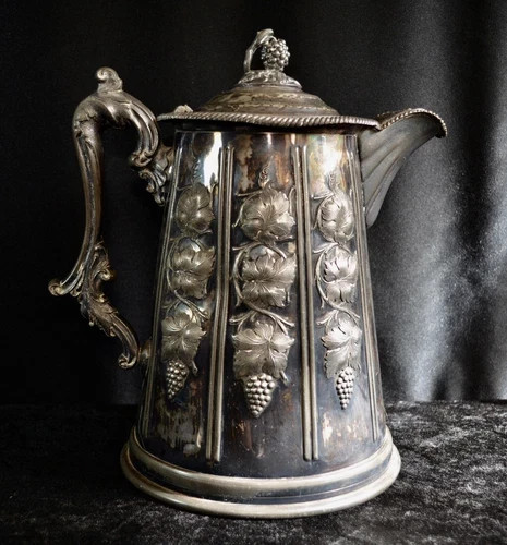 Antique MERIDEN Double Wall Pitcher - Silver Plate