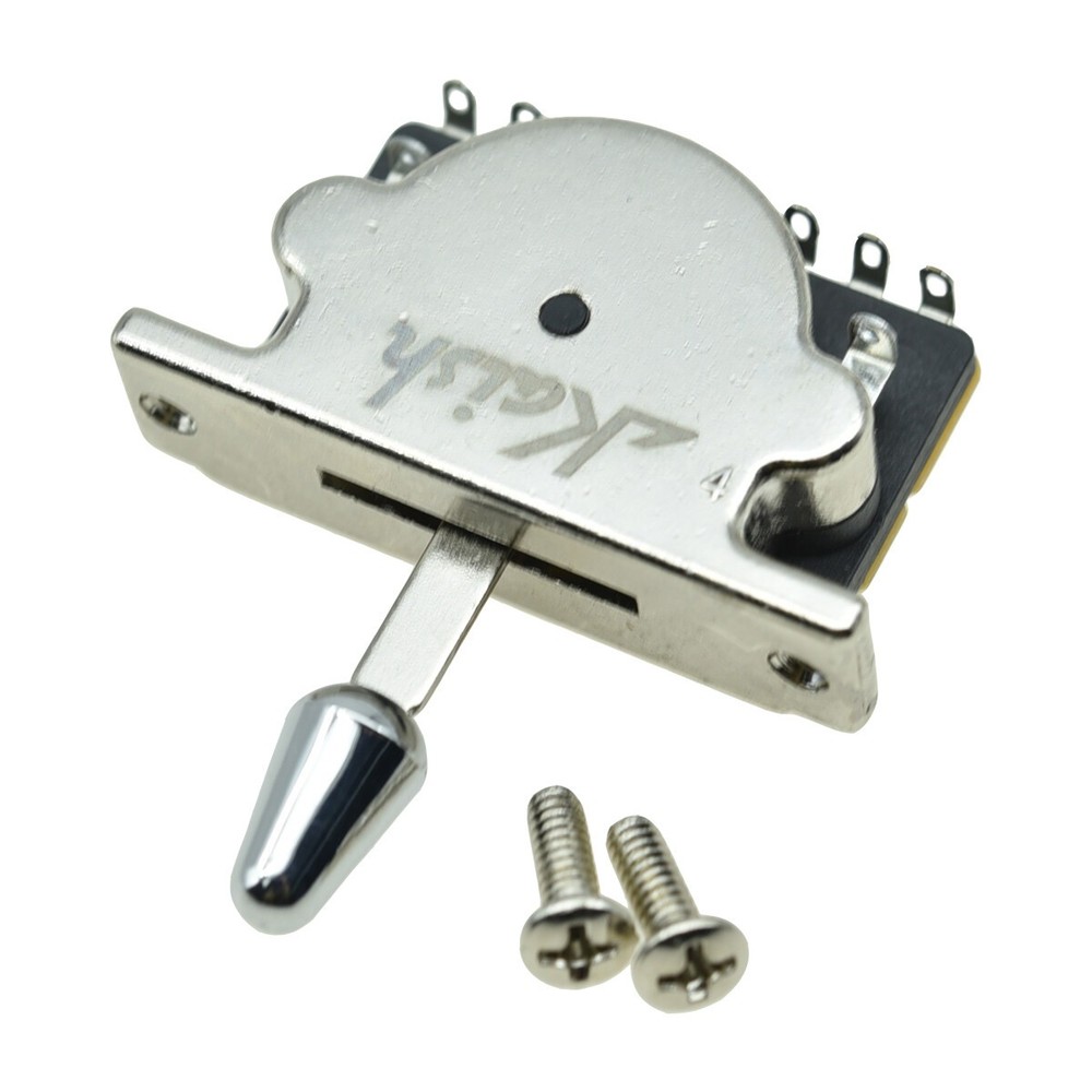 KAISH Die-cast 5 Way Guitar Pickup Selector Switch with Chrome Tip
